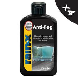 Rain X Anti Fog Repellent Glass Mirrors Cleaner 4x200ml