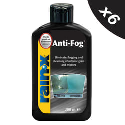 Rain X Anti Fog Repellent Glass Mirrors Cleaner 6x200ml