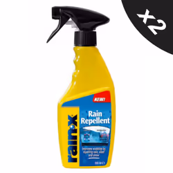 Rain-X Rain Repellent Hydrophobic Glass Treatment Water Repellent 2x500ml
