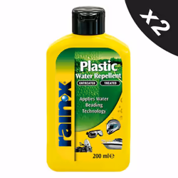 Rain-X Rain Water Repellent Hydrophobic Plastic Treatment 2x200ml