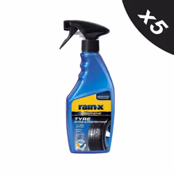RAIN-X Tyre Shine&Protect Instant Tyre Dressing Long Lasting Wet Look 5x500ml