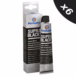RTV Silicone Instant Gasket Maker Black High Temperature Sealant 6x80ml