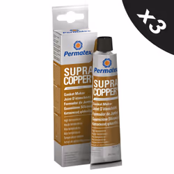 RTV Silicone Instant Gasket Maker Copper High Temperature Sealant 3x80ml