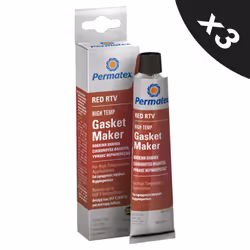 RTV Silicone Instant Gasket Maker Red High Temperature Sealant 3x80ml