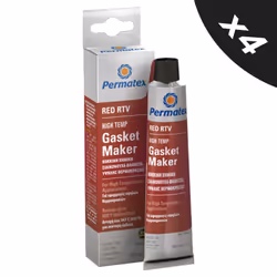 RTV Silicone Instant Gasket Maker Red High Temperature Sealant 4x80ml