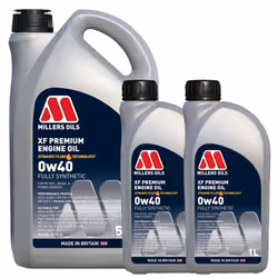 Millers XF Premium 0W-40 Fully Synthetic Engine Oil ACEA A3/B4 7L