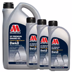 Millers XF Premium 0W-40 Fully Synthetic Engine Oil ACEA A3/B4 8L