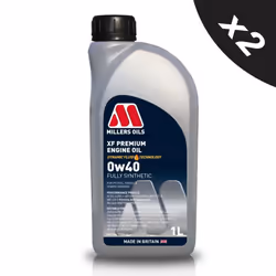 2x1L Millers XF Premium 0W-40 Fully Synthetic Engine Oil ACEA A3/B4 MB229.5