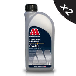 2x1L Millers XF Premium 0W-40 Fully Synthetic Engine Oil ACEA A3/B4 MB229.5