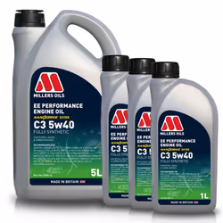 5w40 Fully Synthetic Engine Oil Millers EE Performance 5w 40 C3 8L