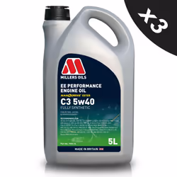 5w40 Fully Synthetic Engine Oil Millers EE Performance 5w40 C3 3x5L