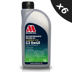 5w40 Fully Synthetic Engine Oil Millers EE Performance 5w 40 C3 6x1L