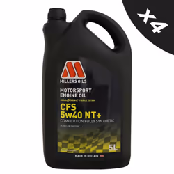 4x5L MILLERS 5w40 Fully Synthetic Engine Oil Motorsport CFS 5w40 NT+