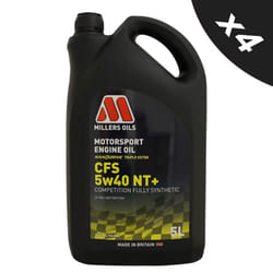 4x5L MILLERS 5w40 Fully Synthetic Engine Oil Motorsport CFS 5w40 NT+
