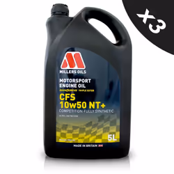 10w50 Fully Synthetic Engine Oil Millers 10w 50 Motorsport CFS NT+ Ester 3x5L