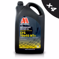 10w50 Fully Synthetic Engine Oil Millers 10w 50 Motorsport CFS NT+ Ester 4x5L