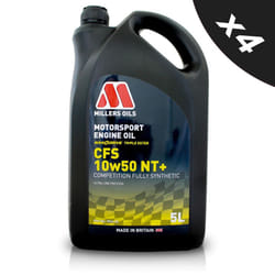 10w50 Fully Synthetic Engine Oil Millers 10w 50 Motorsport CFS NT+ Ester 4x5L