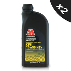 10w50 Fully Synthetic Engine Oil Millers 10w 50 Motorsport CFS NT+ Ester 2x1L