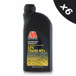 10w50 Fully Synthetic Engine Oil Millers 10w 50 Motorsport CFS NT+ Ester 6x1L