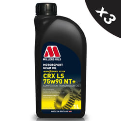 3x1L Millers 75w90 NT+ Fully Synthetic synth Gear Oil Motorsport CRX LS NT+