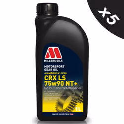 5x1L Millers 75w90 NT+ Fully Synthetic synth Gear Oil Motorsport CRX LS NT+