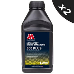 MILLERS Motorsport Racing Brake Fluid 300+ High Temperature Brake Fluid 2x500ml