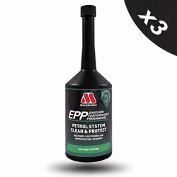 MILLERS EPP Petrol System Clean & Protect Cleans Injectors Carburetor 3x400ml