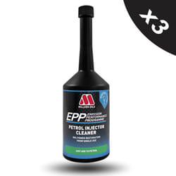 MILLERS EPP Petrol Injector Cleaner Fuel System Cleaner Treatment Additive 3x400ml