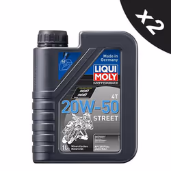 Liqui Moly 20w50 Mineral 4 Stroke Motorbike Engine Oil 2x1L