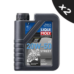 Liqui Moly 20w50 Mineral 4 Stroke Motorbike Engine Oil 2x1L