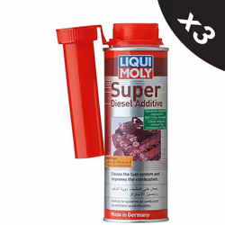 Liqui Moly Super Diesel Additive Injector System Cleaner Treatment 3x250ml