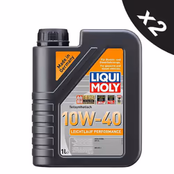 Liqui Moly 10W40 Engine Oil Leichtlauf Performance ACEA A3 B3 2x1L