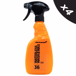 McLaren Waterless Wash & Wax Car Gloss Shine Showroom Cleaner 4x500ml