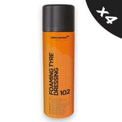 McLaren  Tyre Foam Car Tyre Dressing Shine Wet Gloss Tyre Spray 4x500 ml