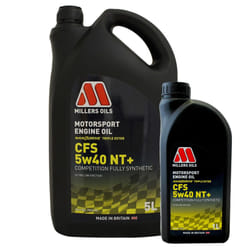 6L MILLERS 5w40 Fully Synthetic Engine Oil Motorsport CFS 5w40 NT+