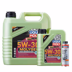 LIQUI MOLY - MOLYGEN NEW GENERATION 5W-30 DPF - 5L + ENGINE FLUSH PLUS - 300ml