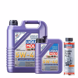 6L Liqui Moly 5W40 Fully Synthetic Engine Oil High Tech + ENGINE FLUSH 300ml