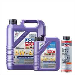 6L Liqui Moly 5W40 Fully Synthetic Engine Oil High Tech + ENGINE FLUSH 300ml