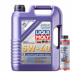 5L Liqui Moly 5W40 Fully Synthetic Engine Oil High Tech + ENGINE FLUSH  300ml