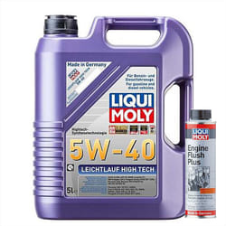 5L Liqui Moly 5W40 Fully Synthetic Engine Oil High Tech + ENGINE FLUSH  300ml