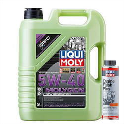 Liqui Moly MOLYGEN 5W40 ACEA A3/B4 VW BMW AUDI PORSCHE 5L+ENGINE FLUSH 300ml