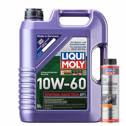 LIQUI MOLY SYNTHOIL RACE TECH GT1 10W-60 5L + Oil Additive 300ml