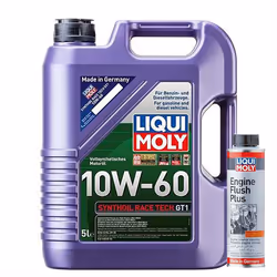 LIQUI MOLY SYNTHOIL RACE TECH GT1 10W-60 5L + ENGINE FLUSH PLUS - 300ml