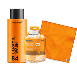 McLaren Ceramic Wash 500ml + Microfibre Wash Mitt + Standard Micro Fiber Cloth