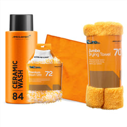 McLaren Ceramic Wash 500ml+Wash Mitt+Micro Fiber Cloth+Jumbo Drying Towel