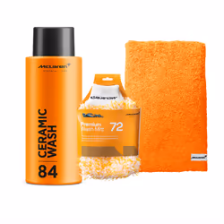 McLaren Ceramic Wash 500ml + Microfibre Wash Mitt +Luxury Micro Fiber Towel