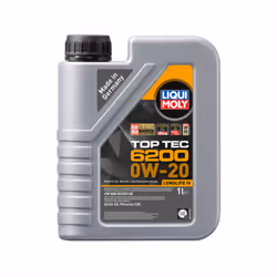 Liqui Moly TOP TEC 6200 0W-20 Fully Synthetic Engine Oil ACEA C5 Vw 508/509 4x1L