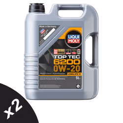 Liqui Moly TOP TEC 6200 0W-20 Fully Synthetic Engine Oil ACEA C5 Vw 508/509 2x5L