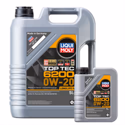 Liqui Moly TOP TEC 6200 0W-20 Fully Synthetic Engine Oil ACEA C5 Vw 508/509 6L