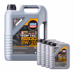 Liqui Moly TOP TEC 6200 0W-20 Fully Synthetic Engine Oil ACEA C5 Vw 508/509 9L